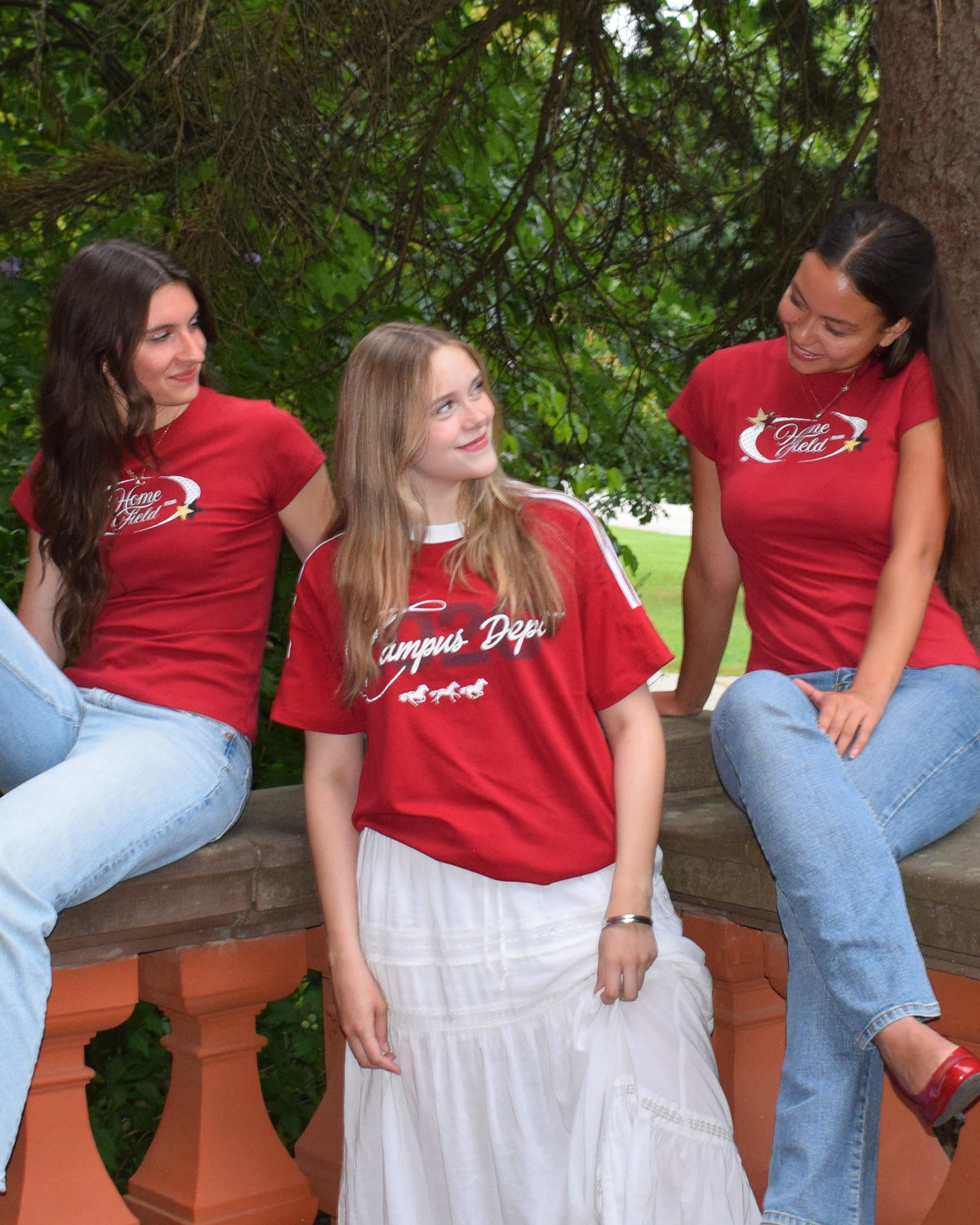Commerce Collective Campus Dept Red Boxy T-Shirt
