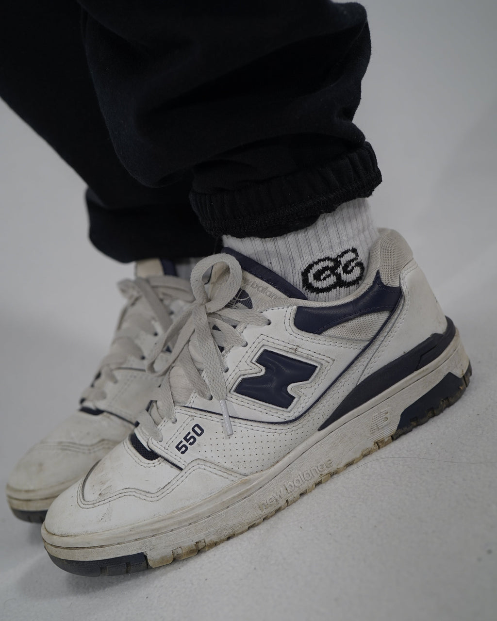 Commerce Collective White Crew Socks