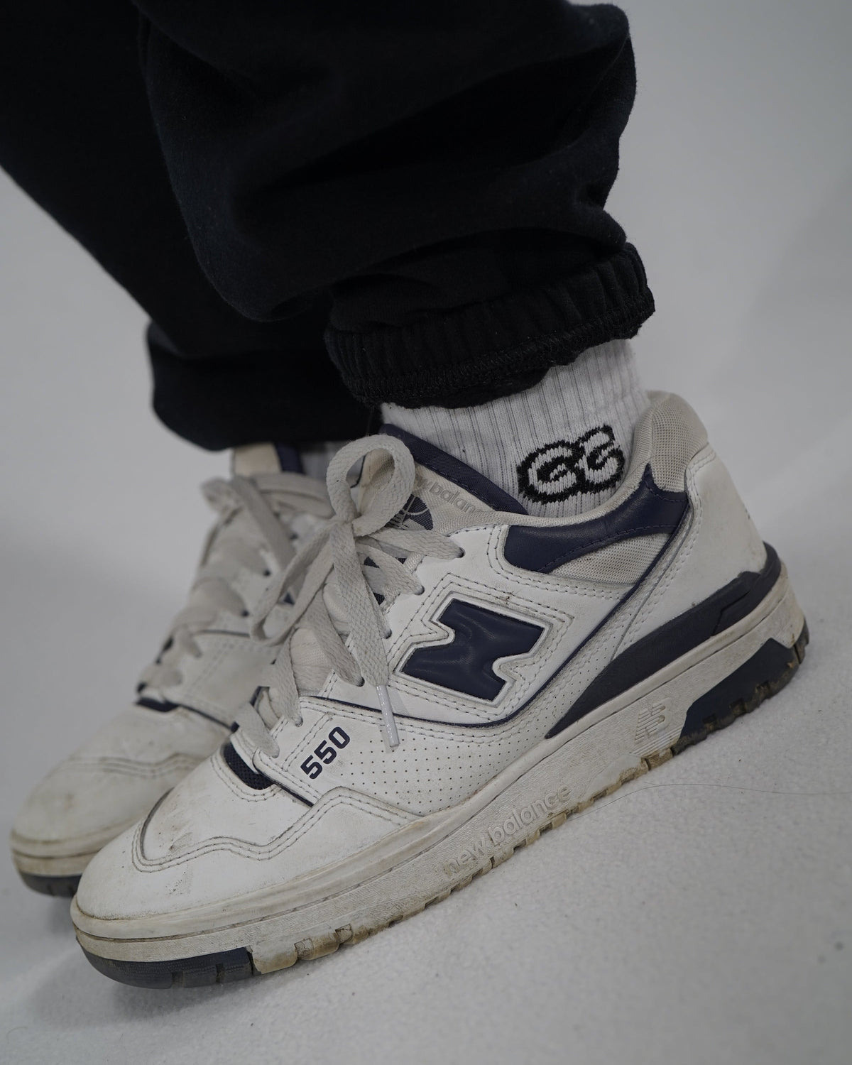 Commerce Collective White Crew Socks