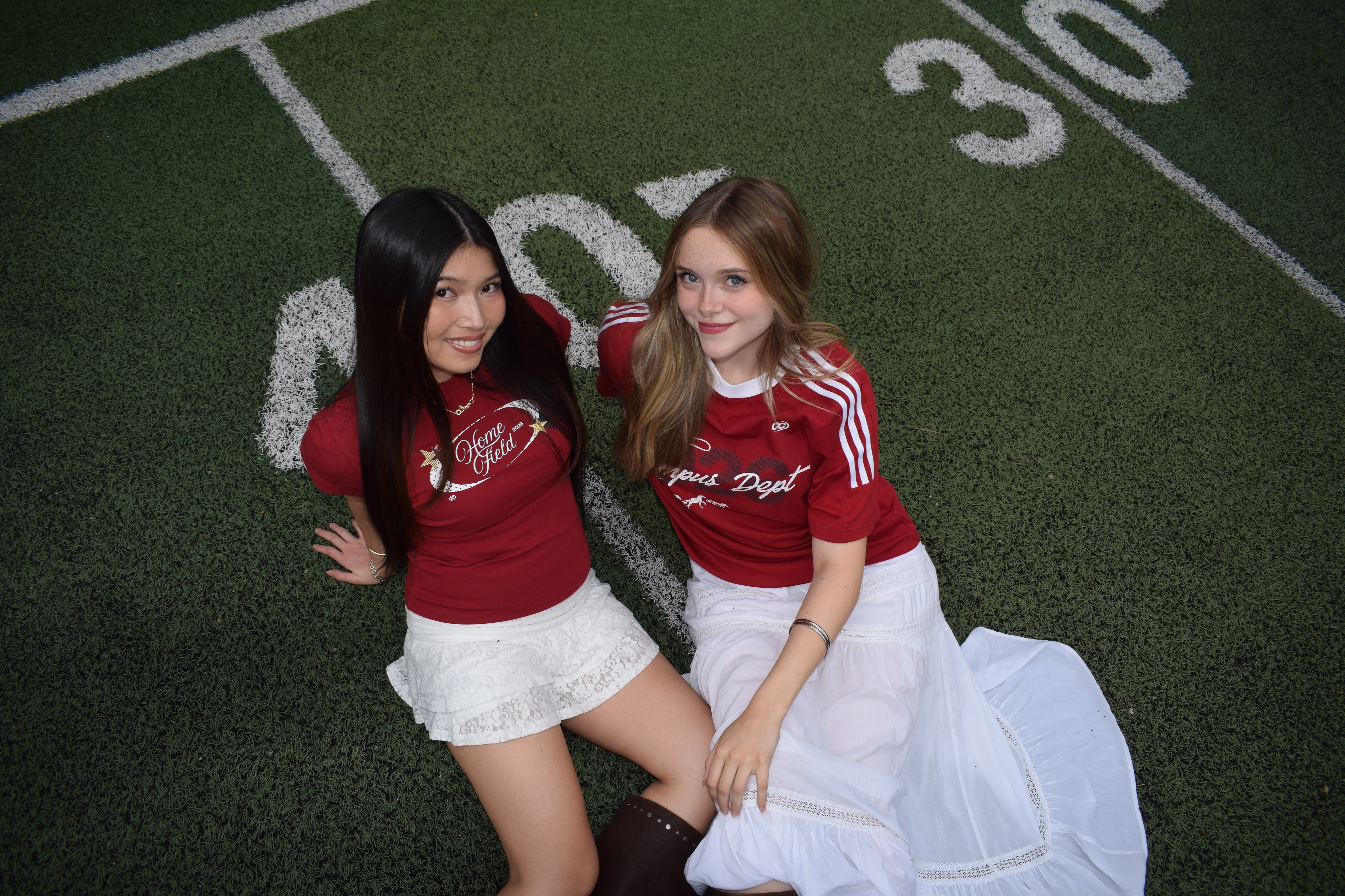 Students wearing everyday campus tees