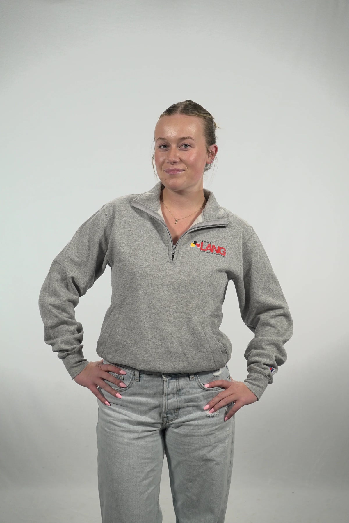 LANG Grey Champion Quarter Zip
