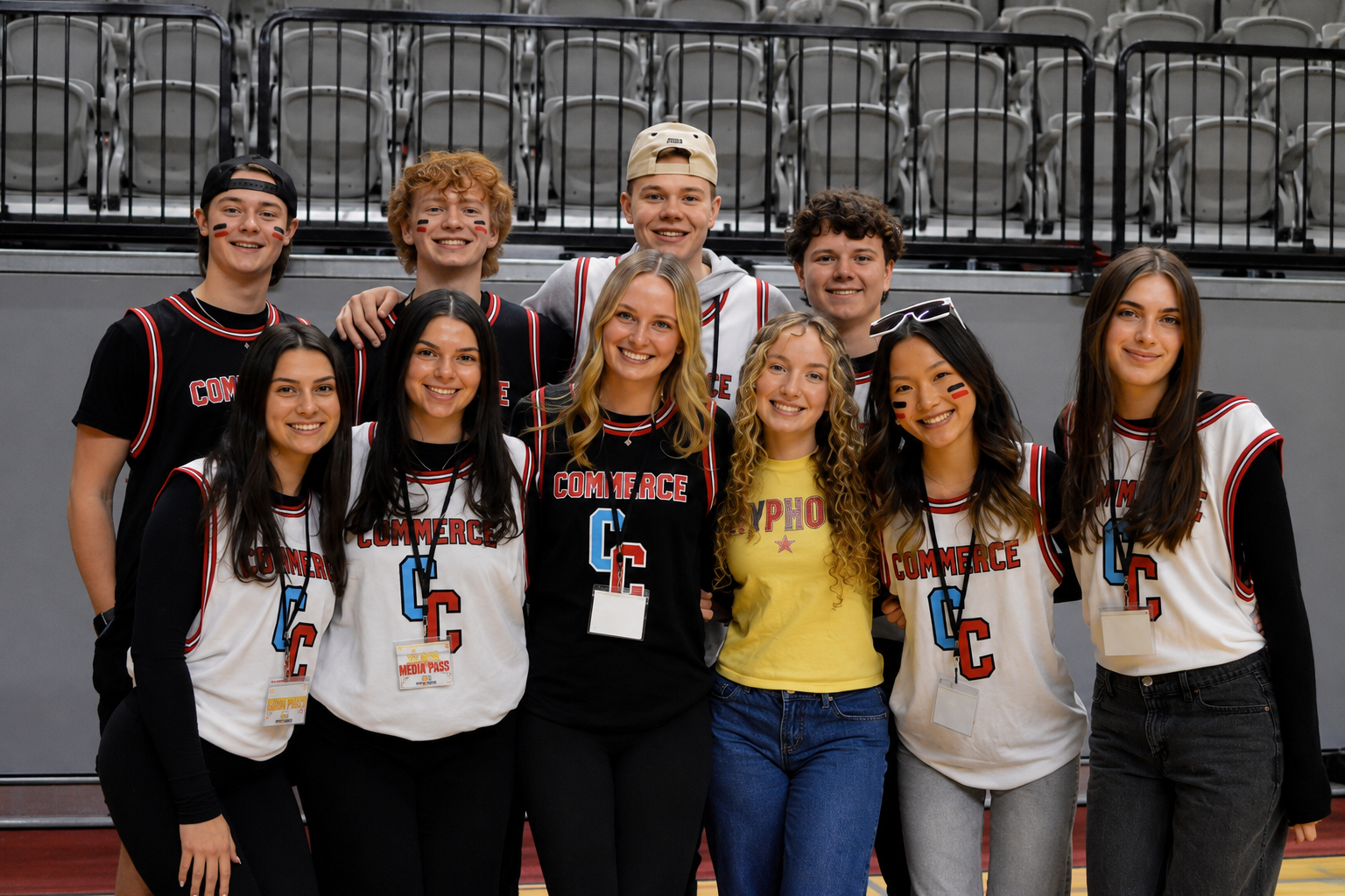 LANG students together at a community event