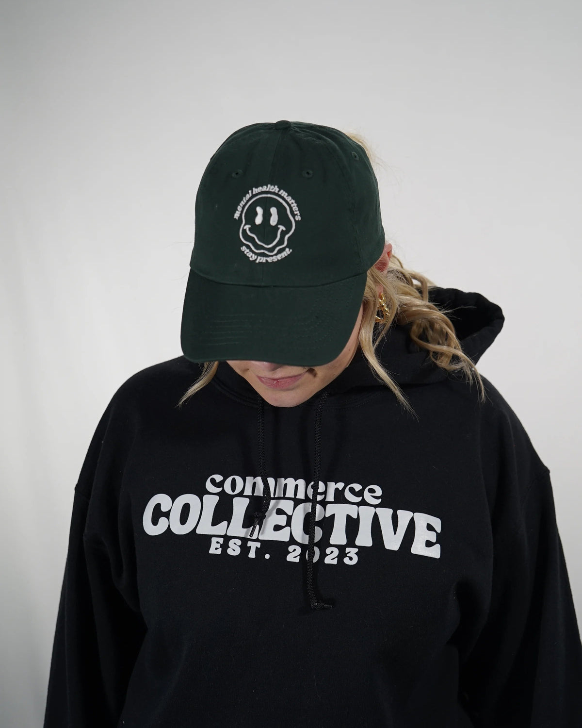 Commerce Collective Green Baseball Cap