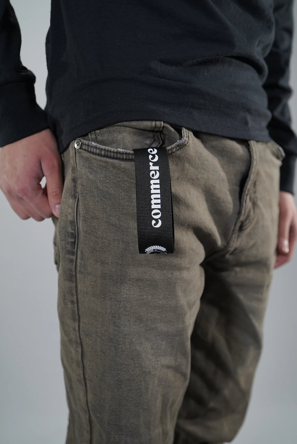Commerce Collective Black Wrist Lanyard
