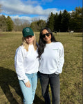 Commerce Collective White Stay Present Crewneck