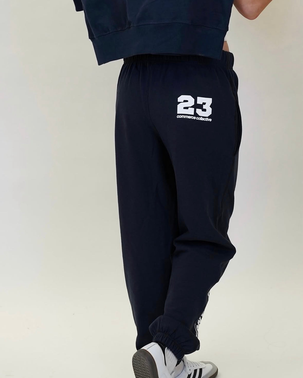 Commerce Collective Navy How Lucky Are We Sweatpants