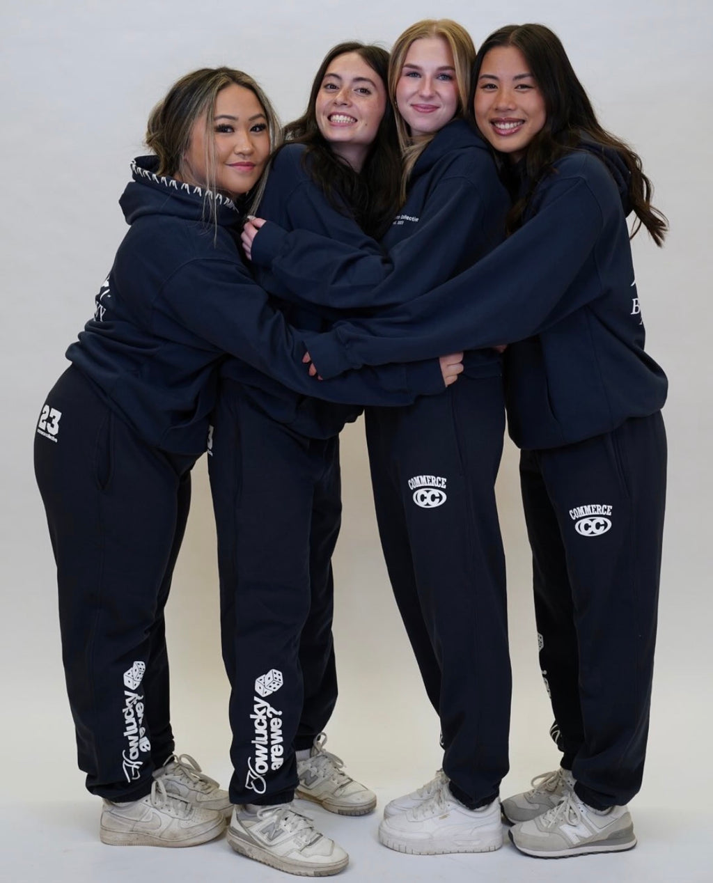 Commerce Collective Navy How Lucky Are We Sweatpants