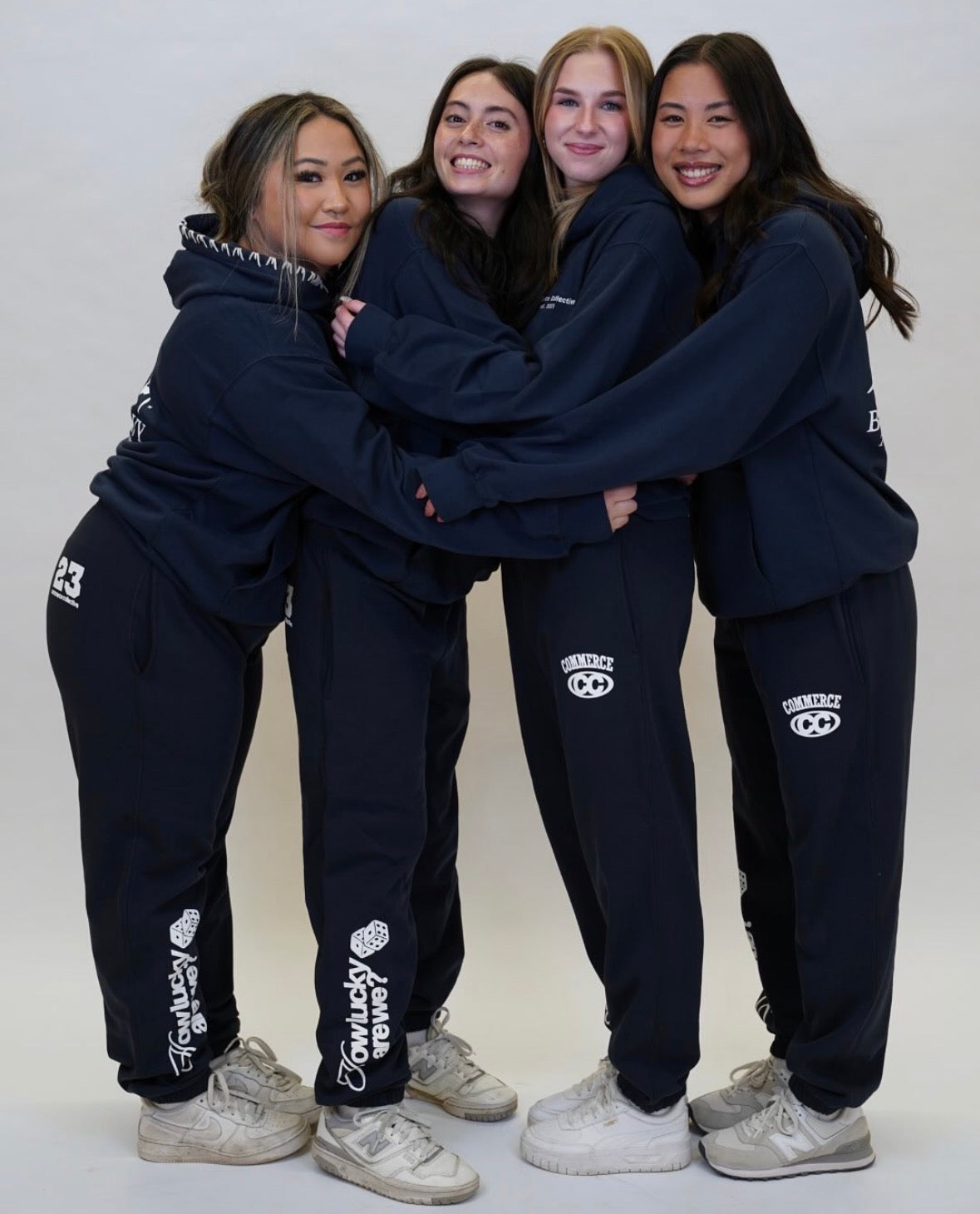 Commerce Collective Navy How Lucky Are We Sweatpants