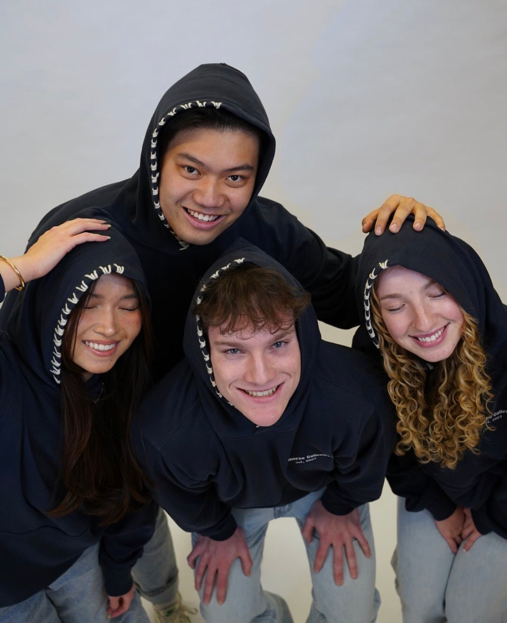 Commerce Collective Bold in Navy Stitched Hoodie