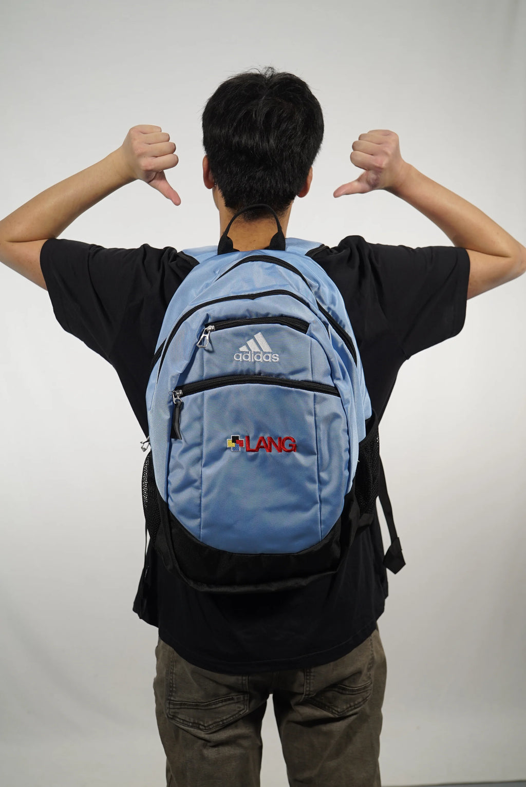 LANG Blue Adidas Backpack