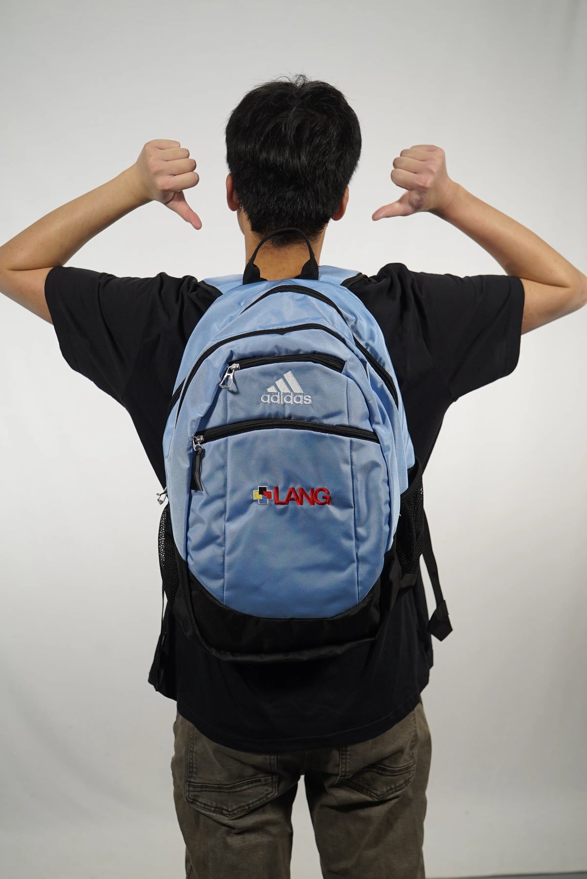 LANG Blue Adidas Backpack