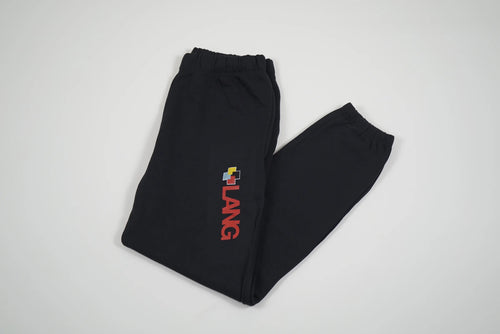 Black LANG Sweatpants