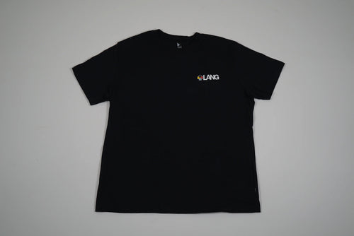 Black Lang Cotton T-Shirt