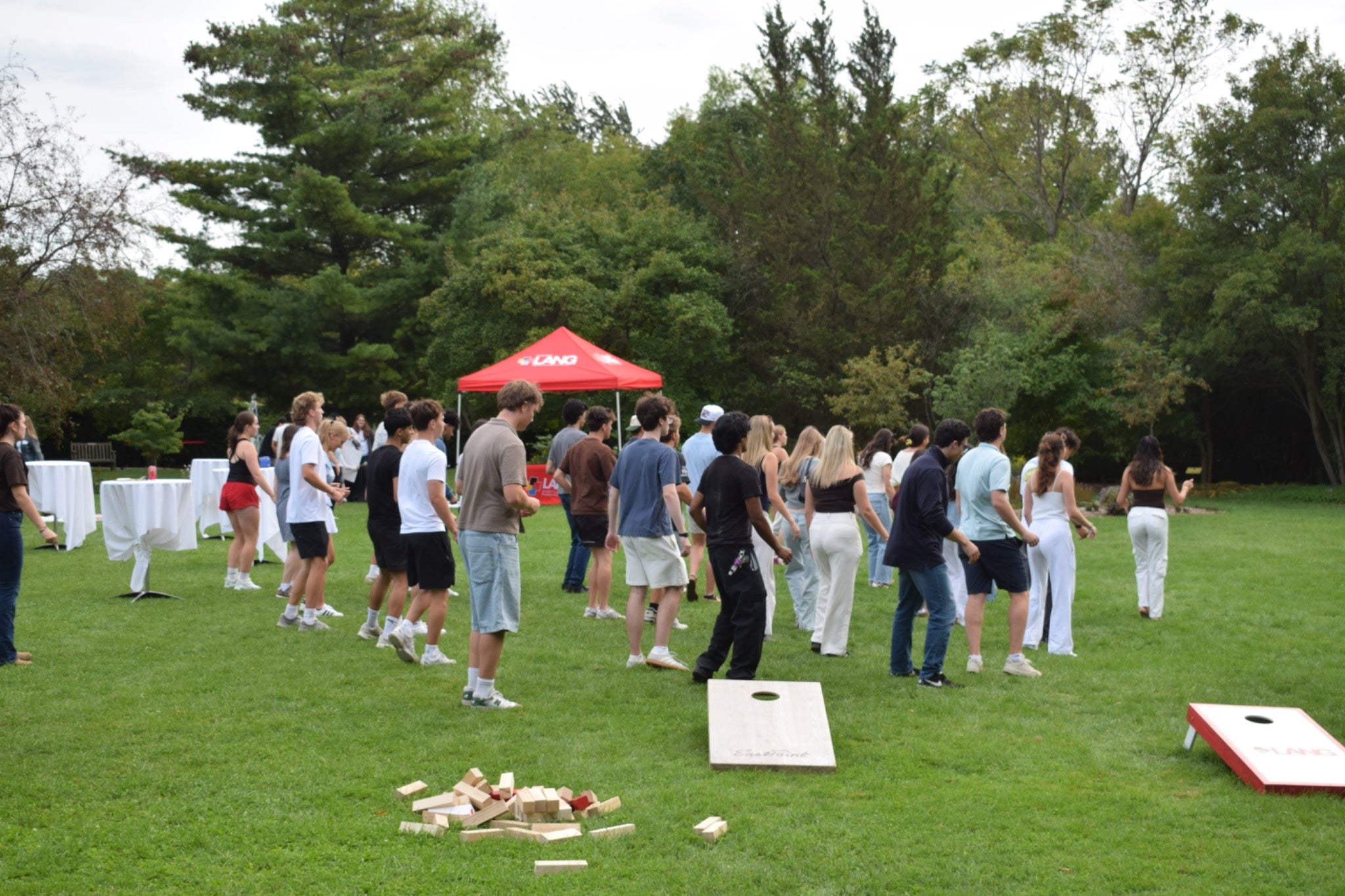 LANG students taking part in an LSA event