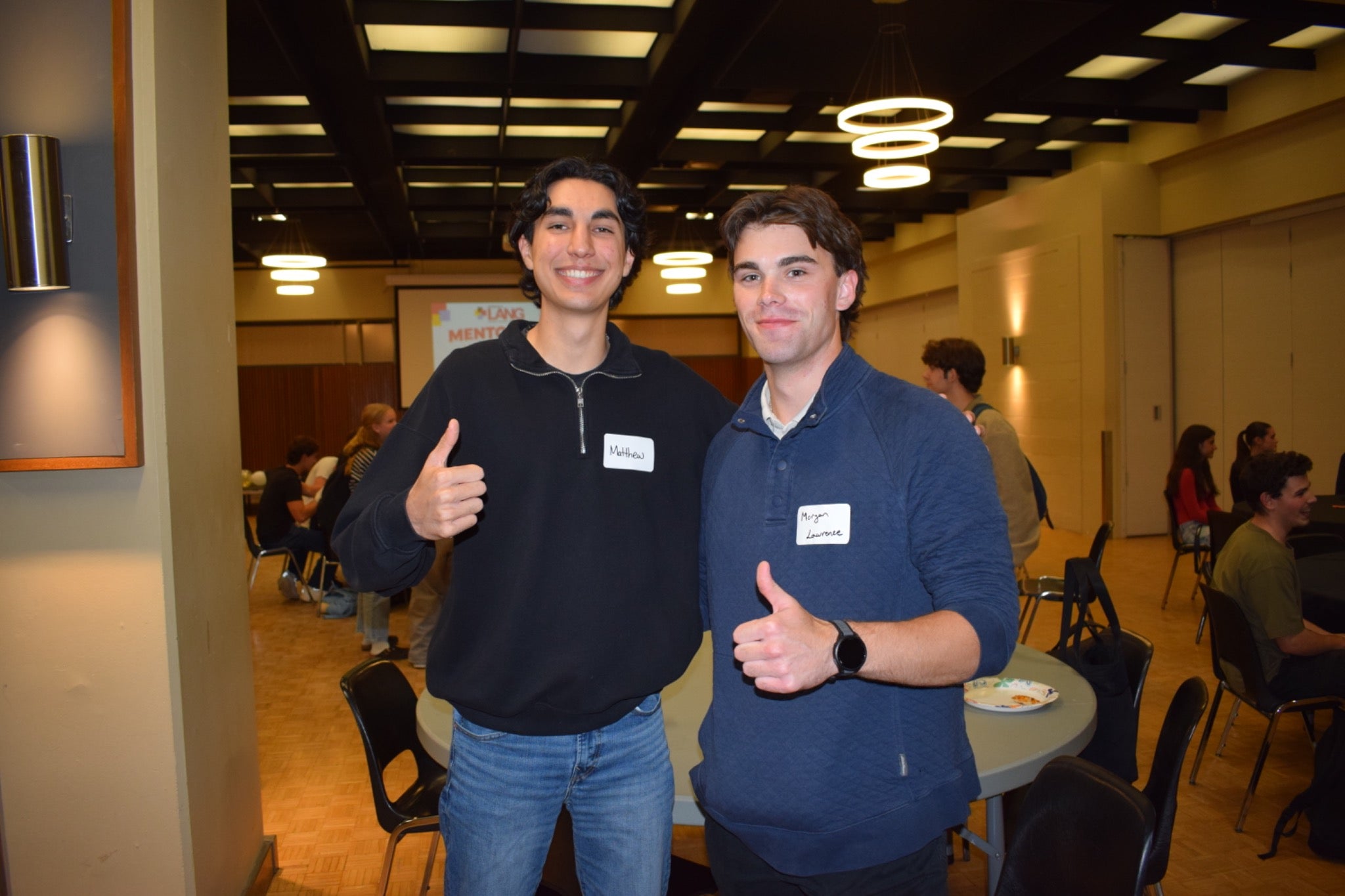 LANG students connecting through the mentorship program