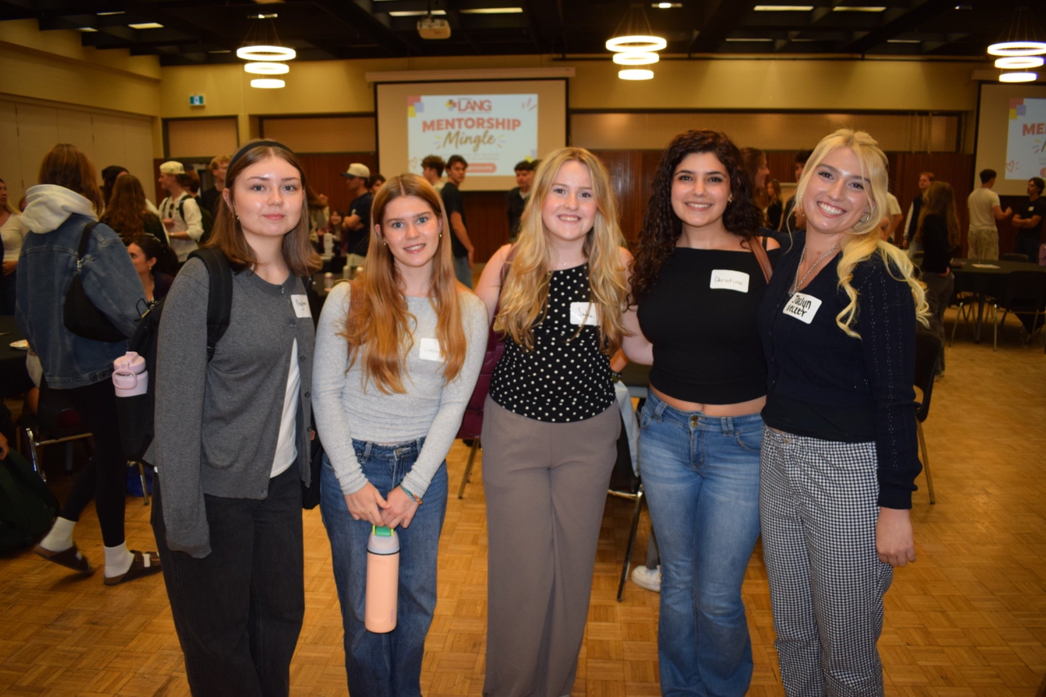 LANG students at a mentorship event