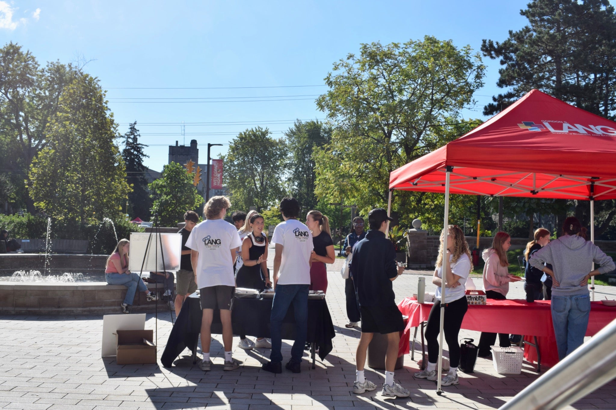Students gathered during O-Week 2026